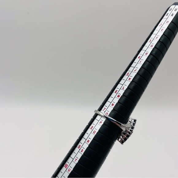 1.00 CT Natural Blue Sapphire Custom Sterling Silver Ring - Picture 6 of 6